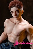 Qita Doll 最新作 シームレスドール 1/3ドール 63cm 戦狼（zhanlang）ちゃん  植毛ウィッグ版 男性ラブドール ミニドール 等身大フィギュア フルシリコン製  ペニス着脱式  等身大リアルドール イケメン