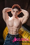 Qita Doll 最新作 シームレスドール 1/3ドール 63cm 戦狼（zhanlang）ちゃん  植毛ウィッグ版 男性ラブドール ミニドール 等身大フィギュア フルシリコン製  ペニス着脱式  等身大リアルドール イケメン