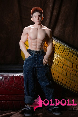 Qita Doll 最新作 シームレスドール 1/3ドール 63cm 戦狼（zhanlang）ちゃん  植毛ウィッグ版 男性ラブドール ミニドール 等身大フィギュア フルシリコン製  ペニス着脱式  等身大リアルドール イケメン