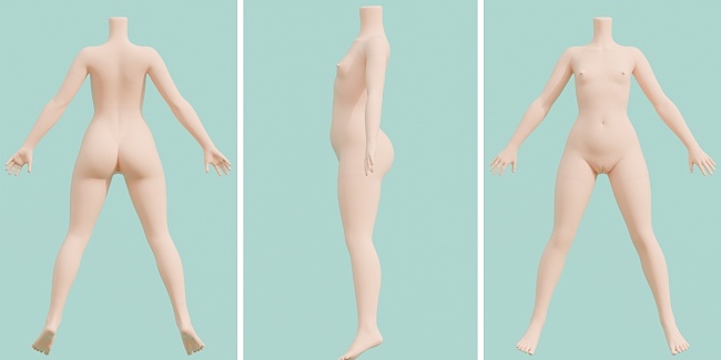【S-TPE製】IROKEBIJIN(色気美人) 新しいシリーズ 110-130cm ボディ単体 ラブドール