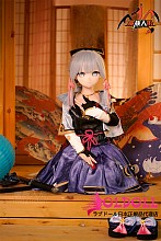 【新品キャンペーン 一つ硬めビニールヘッド+一つ軟性tpeヘッド】MOZU DOLL 130cm 灵华(linhua)ちゃん+TPE製ボディcosplay 等身大ラブドール 宣伝画像と同じ制服も付属