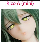 【S-TPE製】IROKEBIJIN(色気美人) ミニライプ 90cm Fカップ Rico Aミニヘッド オーラル不可 ラブドール