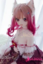 アニメドール wmdoll 140cm Bカップ #Y001ヘッド ソフトビニール製ヘッド+シリコン製ボディ 等身大リアル製セクシードール ラブドール