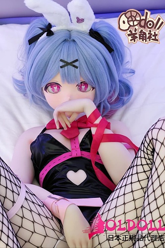 羊角社doll 155cm AAカップ #ラビットホールヘッド デカールメイク ソフトビニール製ヘッド+S-TPE製ボディ 等身大アニメドール 2.5次元コスプレセクシーダッチワイフ ラブドール