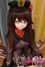 羊角社doll 155cm AAカップ #胡桃（Hu Tao）ヘッド ソフトビニール製ヘッド+S-TPE製ボディ 等身大大人のおもちゃ アニメドール 2.5次元コスプレ セクシードール リアルラブドール