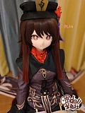 羊角社doll 155cm AAカップ #胡桃（Hu Tao）ヘッド ソフトビニール製ヘッド+S-TPE製ボディ 等身大大人のおもちゃ アニメドール 2.5次元コスプレ セクシードール リアルラブドール