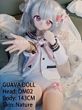 guavadoll（グアバ）番石榴 143cm Cカップ 少女DM02ヘッド アニメドール  ビニール（PVC）ヘッド+TPEボディ 1：1 等身大セクシードール ジョイントM16  ナチュラル肌色