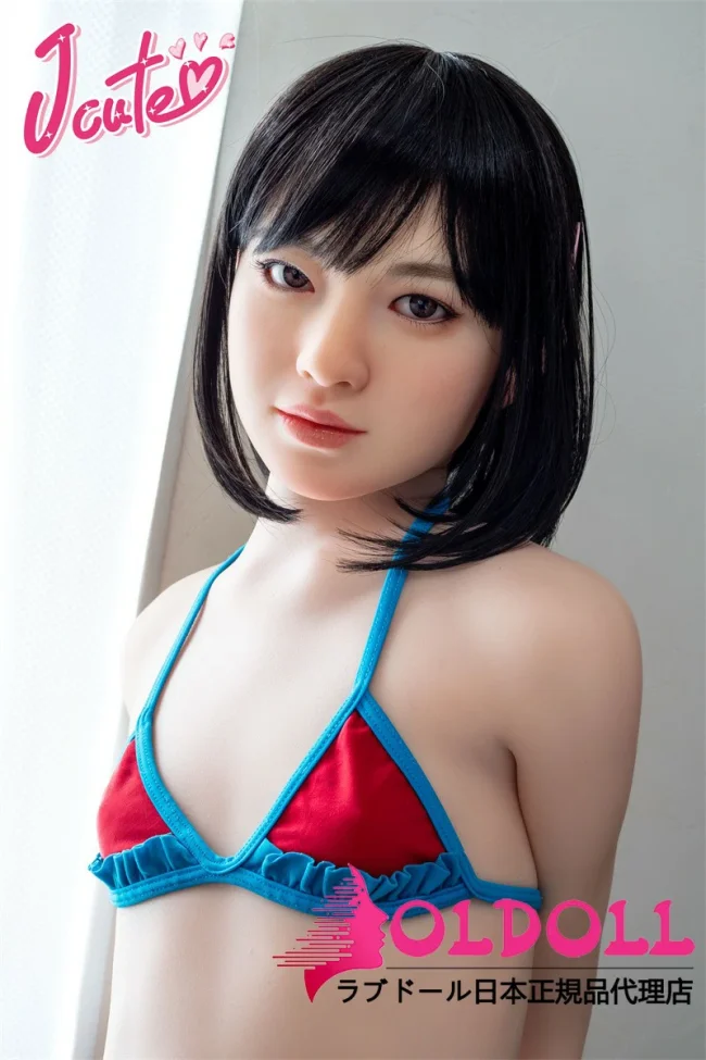 J cute 137cm バスト平+AGD19 萌咲（もえ）ヘッド フルシリコンドール ろり系貧乳ドール 等身大リアルラブドール
