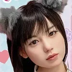 J cute 137cm バスト平+AGD19 萌咲（もえ）ヘッド フルシリコンドール ろり系貧乳ドール 等身大リアルラブドール