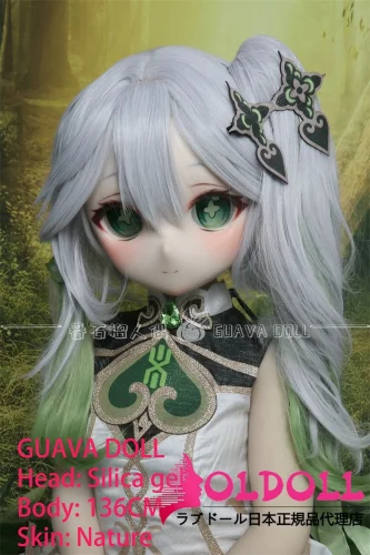 guavadoll（グアバ）番石榴 草神ヘッド 136cm AAカップボディ シリコンヘッド+TPEボディ 1：1 等身大ラブドール ジョイントM16  ナチュラル肌色