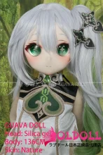 guavadoll（グアバ）番石榴 草神ヘッド 136cm AAカップボディ シリコンヘッド+TPEボディ 1：1 等身大ラブドール ジョイントM16  ナチュラル肌色
