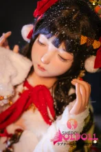 クリスマス SHEDOLL 北栀（beizhi） 148cm Cカップ 宣伝画像フルシリコン製 硬めシリコンヘッド 等身大リアルラブドール 初心者向け