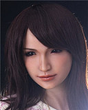 最新技術【フェイシャルEX】機能付き選択可能 Sanhui doll シームレス 105cm Bカップ +＃3ヘッド シリコン製ドール リアルラブドール