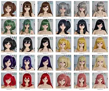 IROKEBIJIN(色気美人) ミニライプ 80/90cmラブドール適切ウィッグ単品