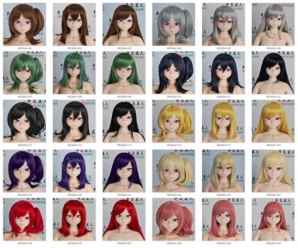 IROKEBIJIN(色気美人) ミニライプ 80/90cmラブドール適切ウィッグ単品