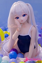 アニメドール wmdoll 85cm #S002ヘッド BJD風メイクミニドール ソフトビニール製ヘッド+TPE製ボディ 肩を竦める 等身大フィギュア リアルドール
