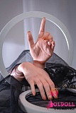 SHEDOLL 新しいシリコン手 左手と右手セット 等身大ドールの手 可動式 最新関節指付き 重量0.88kg（両手）