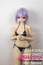 guavadoll（グアバ）番石榴 160cm Cカップ DM02ヘッド  ビニール（PVC）ヘッドとボディ 1：1 等身大ラブドール BJDドール 等身大フィギュア