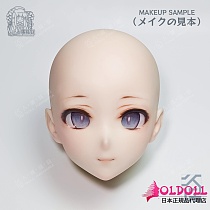 人偶箱庭 #OH01 ソフトシリコンヘッド単体（ボディなし）アニメドール bjddollメイク ご希望のキャラクターをカスタマイズ可能  等身大人形