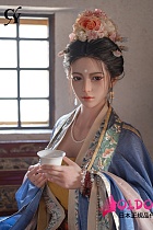 TOP-CYDOLL 167cm Dカップ Wanヘッド シリコン製等身大リアルドール チャイナドレス着せて伝統な女性美人ラブドール