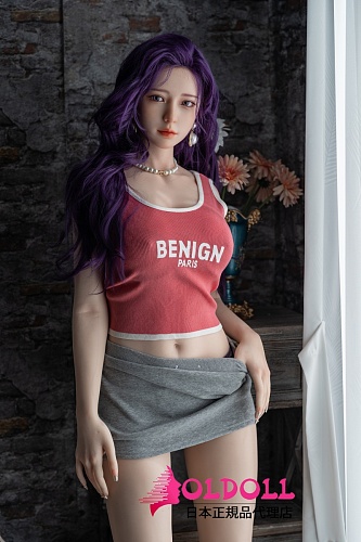 Real girl 171cm Eカップ ヘッドds26-2 シリコン製美人ラブドール 紫ウィッグ人形【C工場】