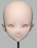 LASDOLL(LAS漫研) アニメドール頭 シリコン製ヘッド単体 キャラクターのカスタマイズ  頭単品 等身大人形