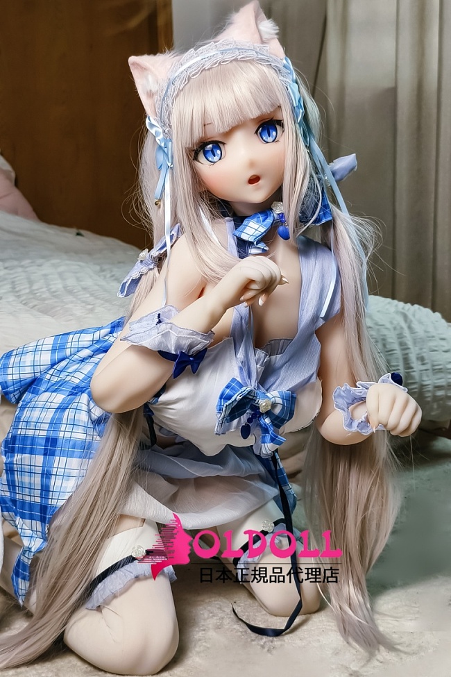 ElsaBabe アニメドール 148cm 青い衣装ヘッドRAD008 赤い衣装RAD019 シリコン製高級らぶどーる 等身大双子ドール 猫コスプレ制服等身大フィギュア