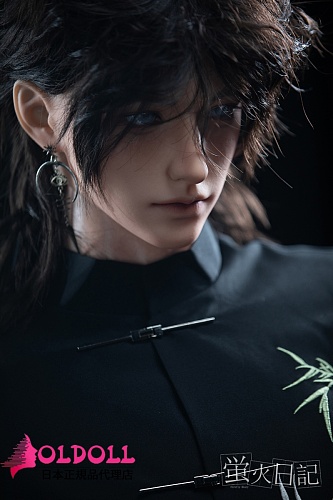 蛍火日記 176cm 江灵ヘッド 伝統な古典美男ラブドール 職人メイク二次元風ドール 着脱ペニス選択可 高級シリコン男性ラブドール