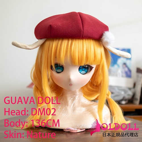 guavadoll（グアバ）番石榴 ソフトビニールDM02ヘッド 136cm AAカップtpeボディ ロリ系貧乳等身大アニメドール セクシーパートナーダッチワイフ