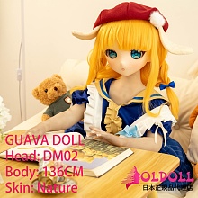 guavadoll（グアバ）番石榴 ソフトビニールDM02ヘッド 136cm AAカップtpeボディ ロリ系貧乳等身大アニメドール セクシーパートナーダッチワイフ