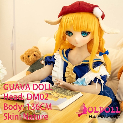 guavadoll（グアバ）番石榴 ソフトビニールDM02ヘッド 136cm AAカップtpeボディ ロリ系貧乳等身大アニメドール セクシーパートナーダッチワイフ