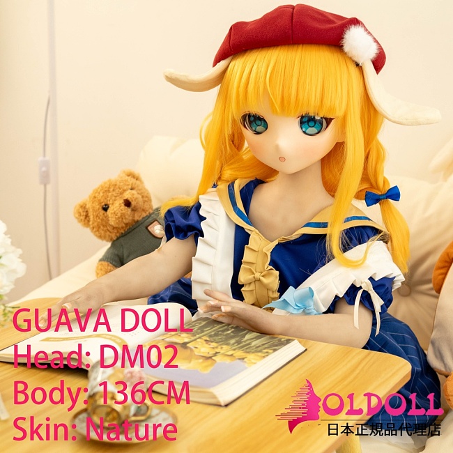 guavadoll（グアバ）番石榴 ソフトビニールDM02ヘッド 136cm AAカップtpeボディ ロリ系貧乳等身大アニメドール セクシーパートナーダッチワイフ