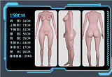 JYDOLL 高級リアル皮膚塗装165cm Cカップ 新ヘッド#依然(yiran) フルシリコンドール 眼鏡をかけた知的なセクシーダッチワイフ