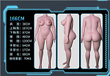 JYDOLL 高級リアル皮膚塗装165cm Cカップ 新ヘッド#依然(yiran) フルシリコンドール 眼鏡をかけた知的なセクシーダッチワイフ