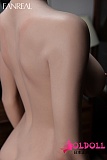 FANREAL 168cm Fカップ #Vanessaヘッド 金髪碧眼の妖艶な外見 黒蕾丝の透け感ある官能美巨乳美人ラブドール