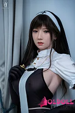 Houyu後遇 158cm Eカップ 希纯（Elle)  高級シリコンドール 聖なる誘惑セクシー修女コスプレリアルドール