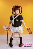 My Loli Waifu 108cm AAカップ ここヘッド フルシリコン製リアルラブドール 黒セーラー服ろり系貧乳小学生ダッチワイフ