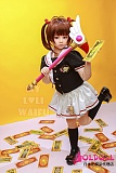 My Loli Waifu 108cm AAカップ ここヘッド フルシリコン製リアルラブドール 黒セーラー服ろり系貧乳小学生ダッチワイフ