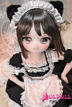 MW Girl(魔物姫) アニメドール 70cm #08（柚原爱）ミニドール ろり系メイド制服キャラクター人形 ソフトビニール製頭部 シリコン製ボディ リアル製セクシーラブドール 宣伝画像と同じ制服も付属