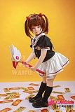 My Loli Waifu 108cm AAカップ ここヘッド フルシリコン製リアルラブドール 黒セーラー服ろり系貧乳小学生ダッチワイフ