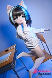 MW Girl(魔物姫) アニメドール 70cm #012呆呆猫 かわいい猫コスプレミニドール セクシーフィギュア ソフトビニール製頭部 高級シリコン製ボディ リアル製ラブドール 宣伝画像と同じ制服も付属