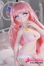 MW Girl(魔物姫) アニメドール 85cm ＃06薇花 ピンクウィッグキャラクター人形 ミニドールサイズセクシー可能ダッチワイフ ソフトビニール製頭部 シリコン製ボディ 宣伝画像と同じ制服も付属