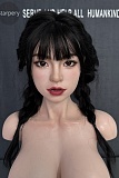 【超軽量化4.0（14.2kg）・リアル皮膚メイク付き】Starpery 85cm Gカップ  barbaraヘッド 美しい黒髪ツインテールアジア美人 実践向けセクシートルソー  フルシリコンラブドール リアル製上半身ドール