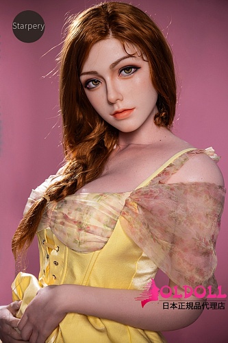 Starpery 172cm Fカップ Julilaヘッド 高級シリコンラブドール 等身大リアルドール 黄色のセクシーなドレス美人ダッチワイフ