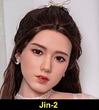 【超軽量化4.0（14.2kg）・リアル皮膚メイク付き】Starpery 85cm Gカップ  barbaraヘッド 美しい黒髪ツインテールアジア美人 実践向けセクシートルソー  フルシリコンラブドール リアル製上半身ドール