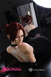 LACE DOLL 168cm Dカップ  新作ヘッド黎霜（lishuang）メイク①  知的で大人の魅力が溢れる眼鏡姿の美女ドール フルシリコン製等身大リアルラブドール