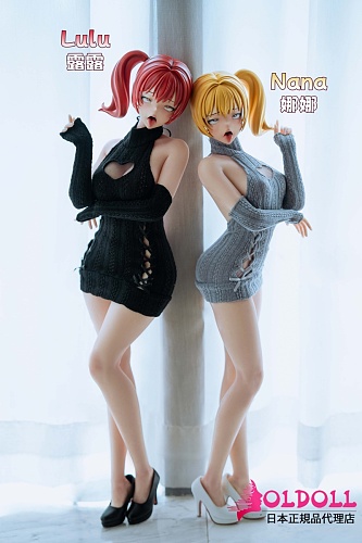 BC DOLL 60cm Bカップ Nanaヘッド+60cm Eカップ Lulu シリコンボディ+PUヘッド リアルな美少女アニメドール セクシー可動フィギュア ミニドール 人形