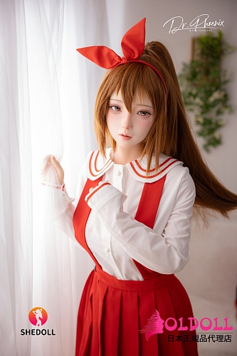 SHEDOLL 柠檬（ningmeng）ヘッド 148cm Cカップ 宣伝画像軟性ヘッド オーダーメイドメイク 清楚なセーラー風制服美少女リアルドール