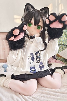 guavadoll（グアバ）番石榴 136cm AAカップ  シリコンヘッド+TPEボディ 愛らしい二次元の美少女アニメドール リアル製ラブドール