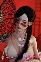 LACE DOLL 168cm Dカップ  新作ヘッド黎霜（lishuang）メイク②  艶やかな黒髪と圧倒的オーラを放つセクシーリアルドール